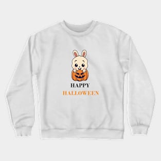 Happy Halloween White Rabbit Crewneck Sweatshirt